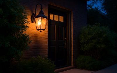 Brighten Your Entrance: Stylish Outdoor Light Near Front Door for Enhanced Curb Appeal
