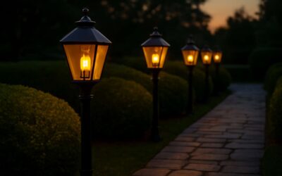 Illuminate your patio with outdoor light bulbs that look like gas flame for cozy evenings