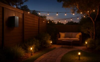 Transform Your Backyard with outdoor lighting and audio for Magical Evenings