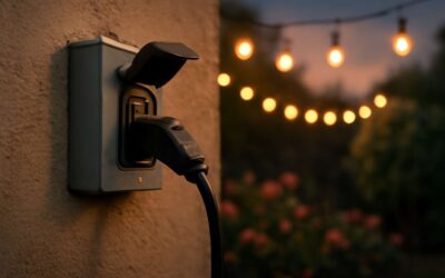 Effortless backyard illumination with an outdoor light outlet adapter