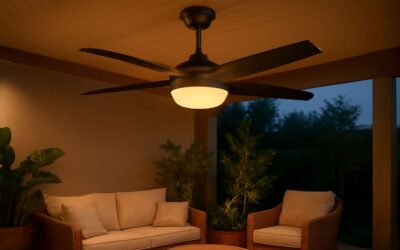 Illuminate outdoors with an outdoor light kit for ceiling fan—stylish and easy to install.