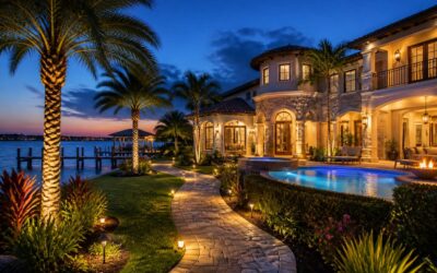 outdoor lighting jacksonville brightens entryways and pathways for safety
