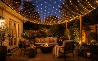 Outdoor Light Net Adds Instant Glow to Patios, Gardens, and Fences.